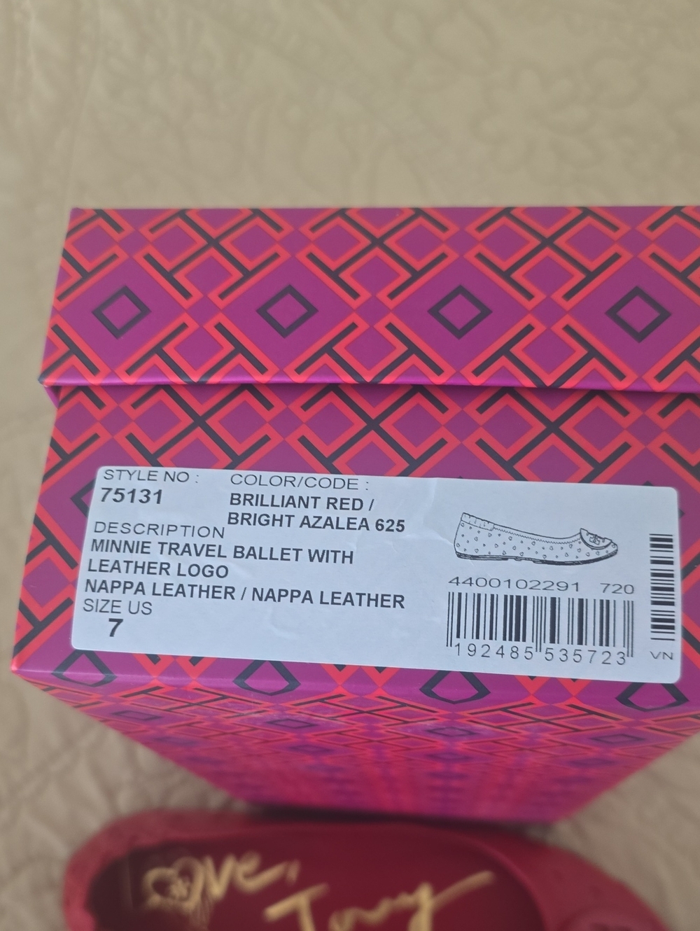 Minnie Travel Ballet - Bright Azalea (Brilliant Red)